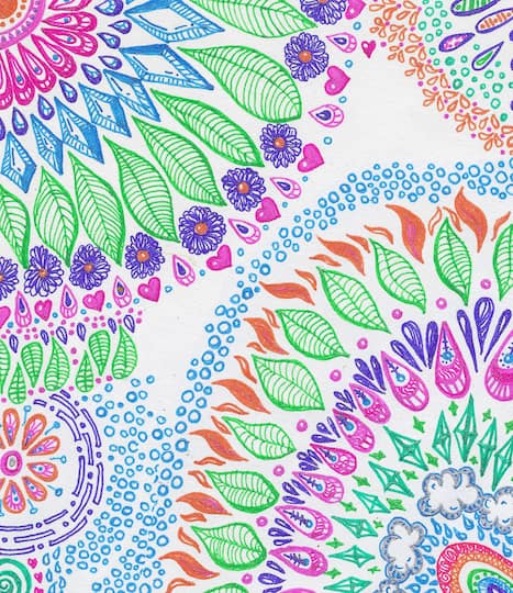 Bright Stripes Gel Pens Travel Art Pack